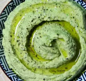 Lemon Coriander Hummus prepared by Afghanistan refugees in Malaysia