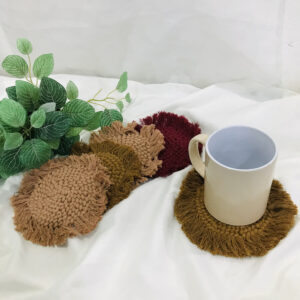 Macramé coaster