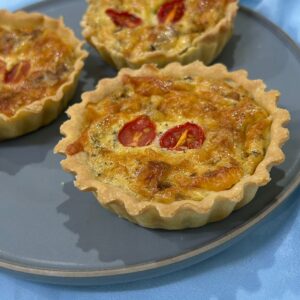 Individual Mushroom quiche