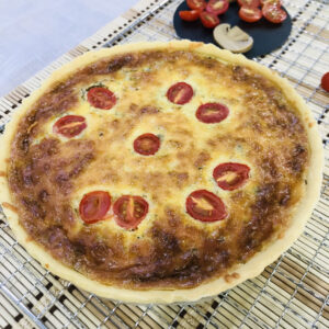 Mushroom quiche